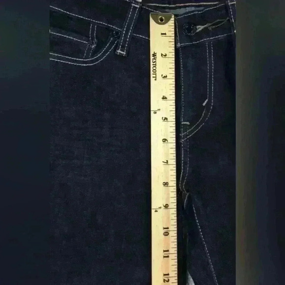 Levi's 535 Juniors 9S/C Legging Skinny Blue Denim Jeans Stretch Original VTG Y2K - Picture 13 of 16